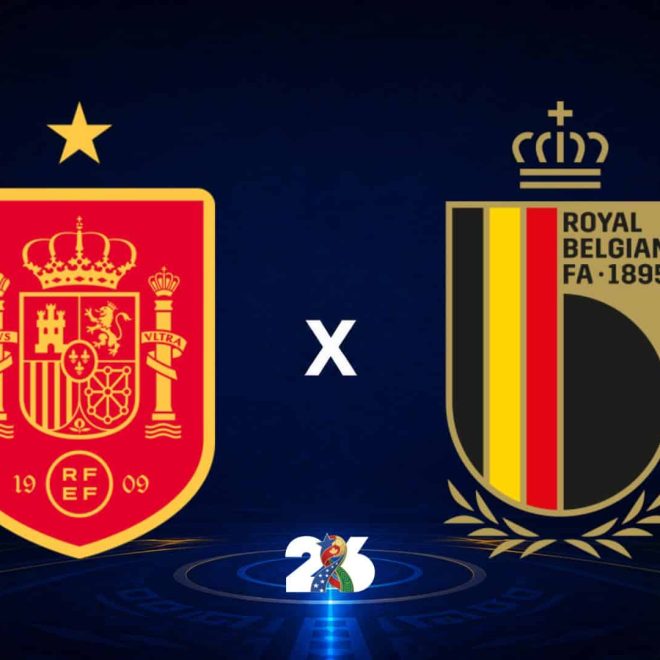 Espanha vs Bélgica Copa 2026